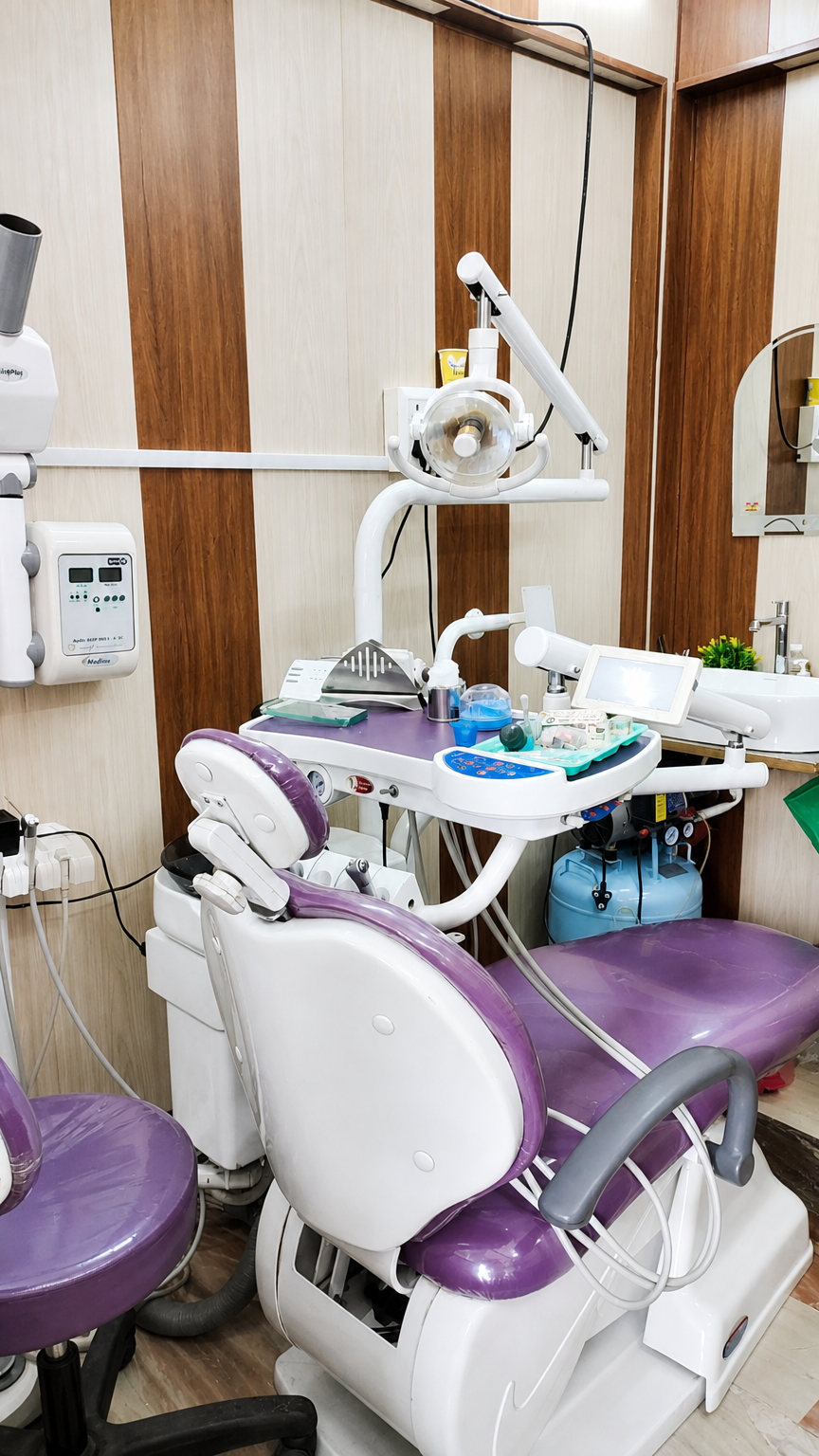 Dental chair inside Arya Dental Clinic
