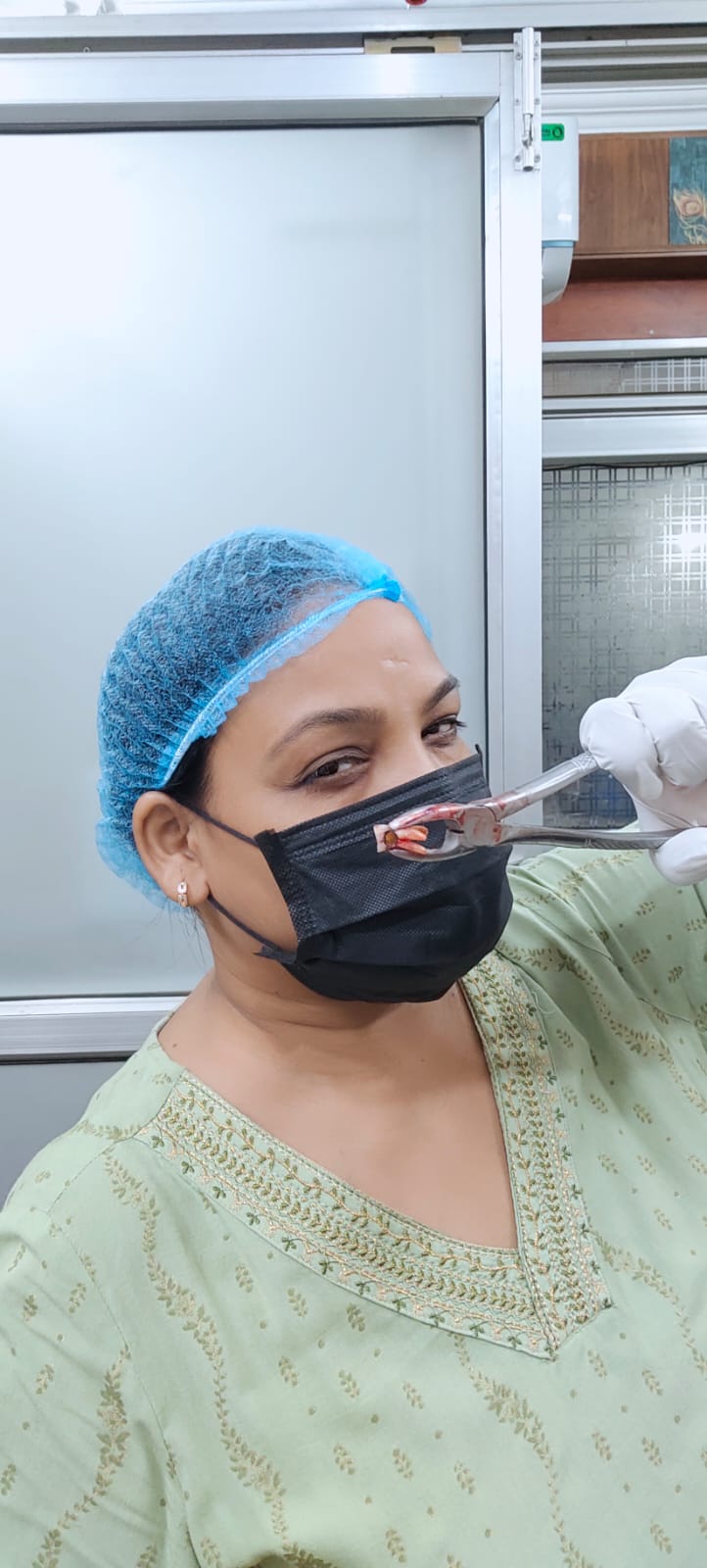 Dr. Ranjana Arya at work in the clinic